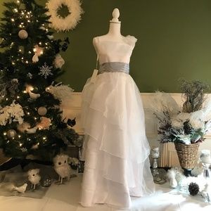Formal kids pageant flower girl dress